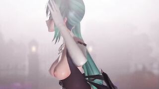 【MMD R-eighteen SEX DANCE】MIKU BEAUTY HUGE TASTY ASS SWEET INTENSE PLEASURE SEXUAL TEMPTATION 激しいセックス [MMD]