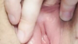 I boned my pussy so well and showing my red pussy right after super sexy sex - Close up mommy hairy