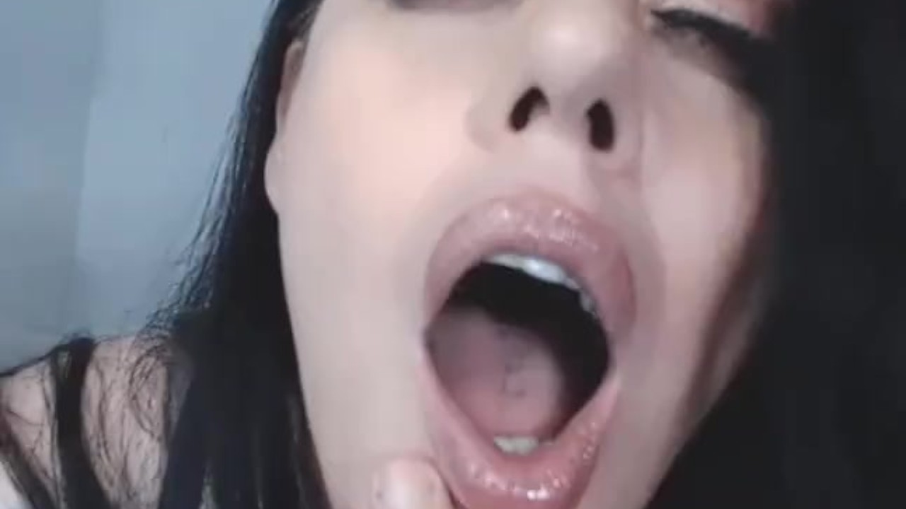 Close up point of view Cum on my amazing lips