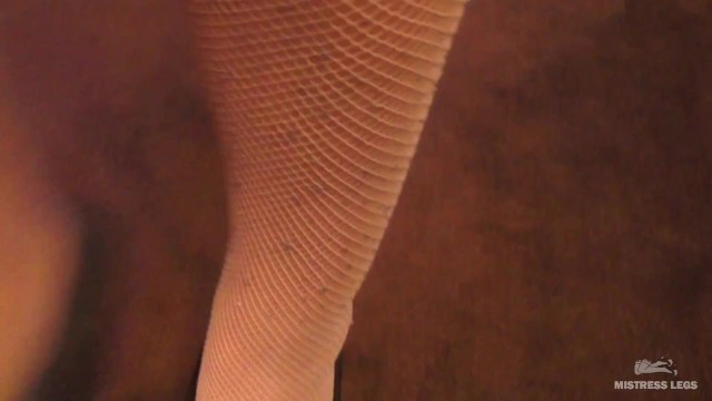 Bombshell Legs Into White Fishnet Stockings Trailer