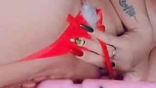 SKANK SLUT SLUT! Cum filled Miss Clause!! SQUIRT ALERT ! ONLYFANSDOTCOM/SEXIMILF