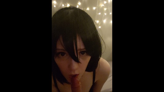 pov Mikasa offer you a gentle, passionate bj