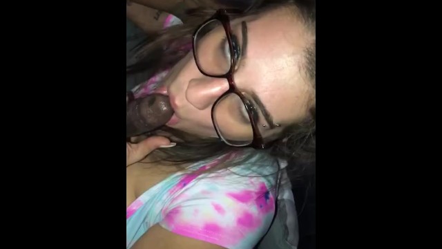 Suck bitch sucking off big black cock