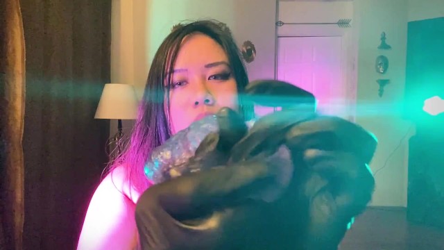 Domina Mara's ASMR Slime with African Rubber Gloves