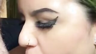 Slow Motion BBW ORAL SEX with Cum inside Mouth!