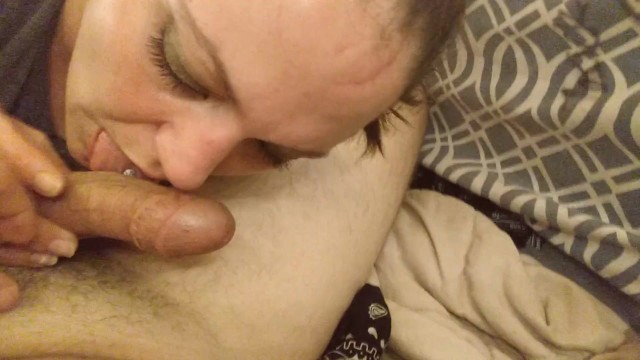 Amateur Fiance loves blowing a gigantic penis