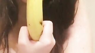 MASTURBATING AND SUCK BANANA PART 2