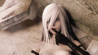 [WOPAadult] - YORHA A2 FUCKING WITH RIVALS ( 3d Porn + HD )