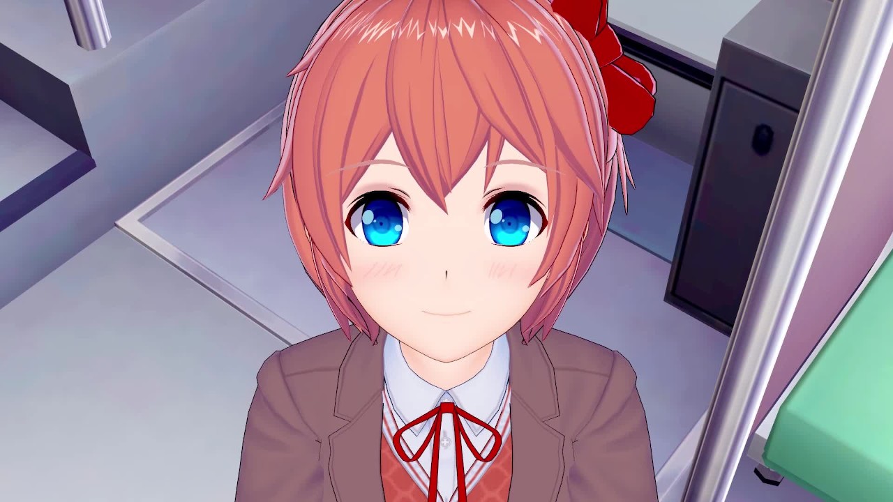 DDLC Sayori wants to Plowed on the Bus point of view Anime