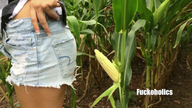 Farmer's Step Daughter Plows The Field