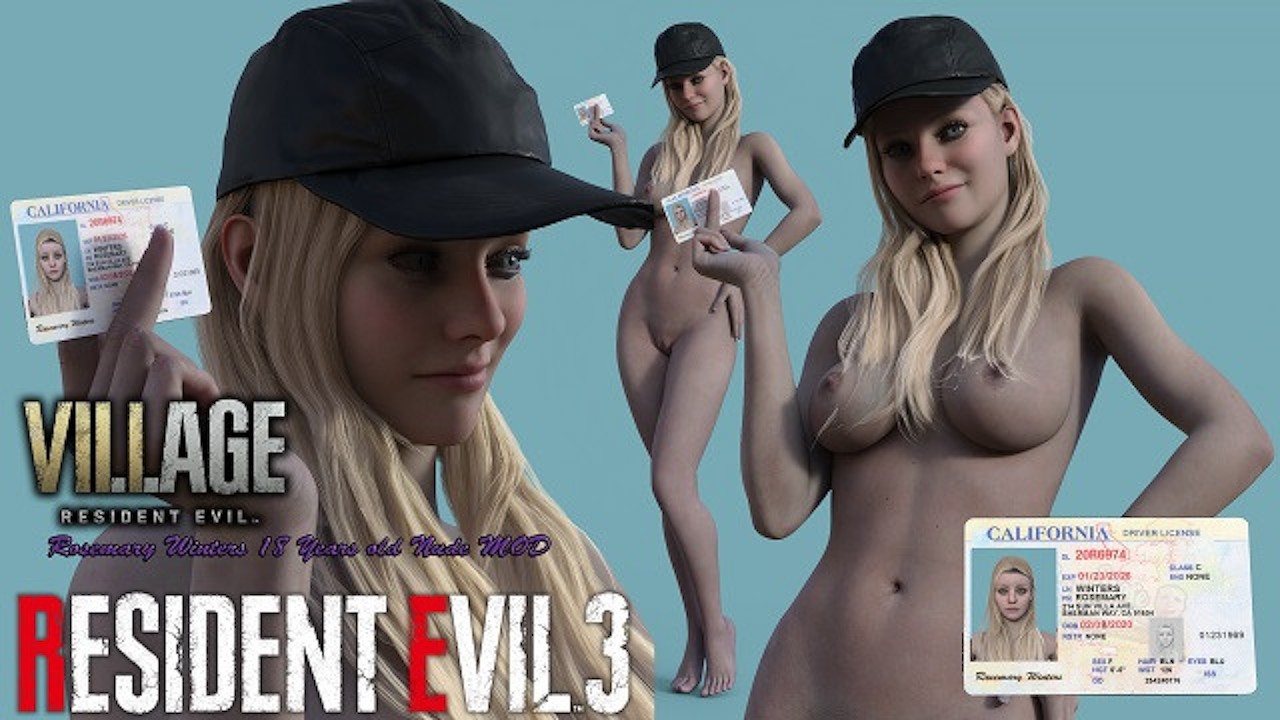 Resident Evil Parody: Naked Jill Valentine as Rose Winters from Resident Evil Village