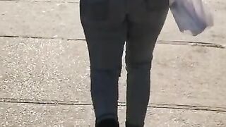 candid jiggly ass pawg filthy jeans