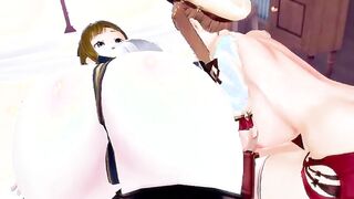 【MMD R-barely legal SEX DANCE】INTENSE LOVELY ORAL SEX SWEET INTENSE PLEASURE HARD SEX ハードセックス [MMD]