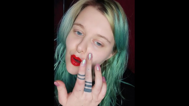 Smoking / lips / lipstick bondage