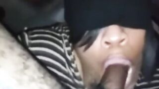 Huge lips sucking off my cock & nut down throat