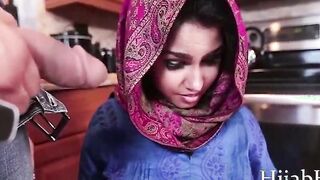 Exchange School cunt with mouth In Hijab Banged!- Ada