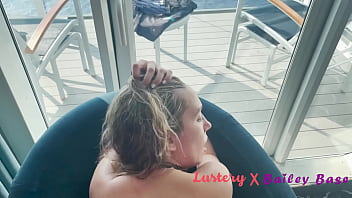 Fucking babe Huge Booty PAWG 19 Year Old Inside The Open Waters Cruise Ship Balcony