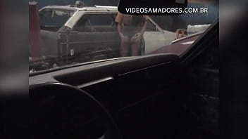 Man shoots film of sensual wifey seducing vehicle mechanic