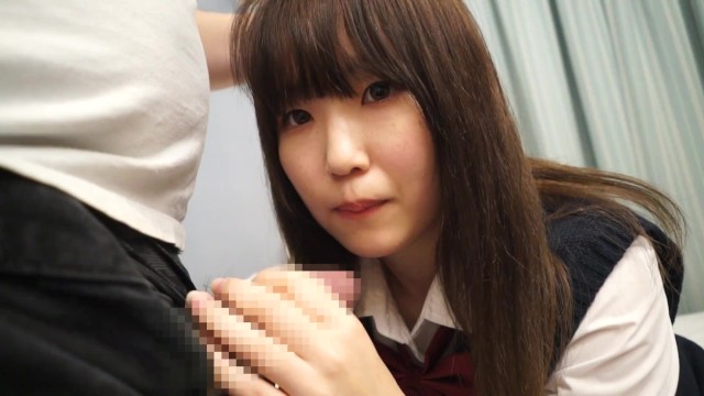 A Japanese modest student inside uniform getting orgasm many times