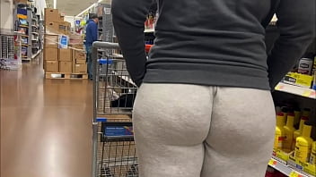 Humongous Butt Cougar Goes Walmart Shopping With A Deep Fucking Wedgie