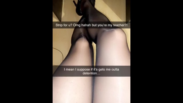 Sexting my professor on Snapchat! I plowed my cunt with