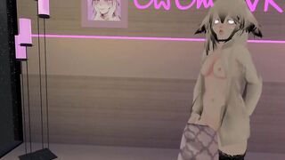 Horny Cat cunt with mouth Humps her Pillow until she Cums [intense Moaning, VRchat Erp, 3D Hentai] Preview