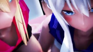 【MMD R-barely legal SEX DANCE】PERVERSE BUTT BIG WHITE BUTTOCKS WILLING TO COJ[MMD R-18]