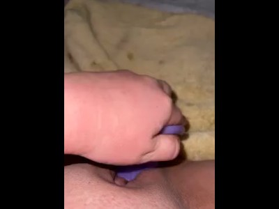 MILF cunt gripping on her toy… continued