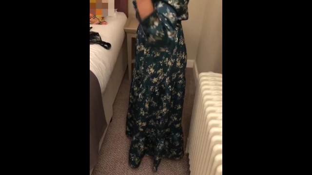 Pakistani wifey gets changed inside to tights and suspenders to