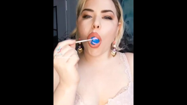 cougar loves to suck banned on TikTok lollipop tape