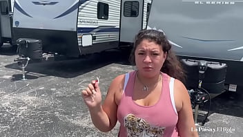 Colombian sexy offer snatch butt down payment for RV. La Paisa