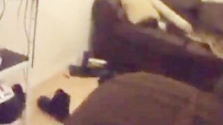 Homemade Clip of BBW in 3-Way with Hubby and African Man