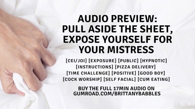 Audio Preview: Pull Aside The Sheet, Expose Yourself For Your