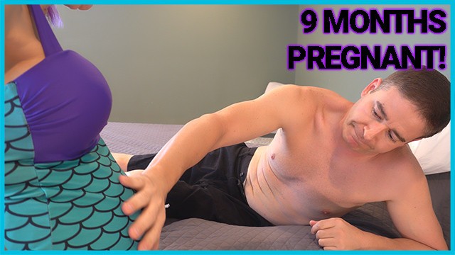 9 Months Pregnant cougar Cures Headache With Cummed Inside Mermaid