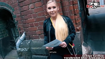 German Milf with huge melons pick up a 19 Year Old for dyke sex