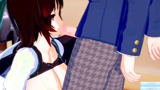 [Eroge Koikatsu! ] Touhou ghost crow road rubbed breasts in the sky H! 3DCG Huge Breasts Anime Tape (Touhou Project)