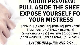 Audio Preview: Pull Aside The Sheet, Expose Yourself For Your Girlfriend JOI/CEI