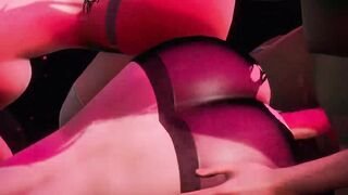 The Incredibles - Violet Parr's sex party with Jasmine, Snow White, Elsa and Alice