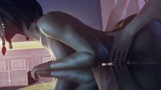 Bending Pharah Over And Fucking Her Tight Hole