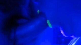 Neon lips bj denied cum in mouth