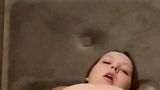 Tight Barely Legal Cunt Creams All Over Her Sex Dildo- Insane Orgasm