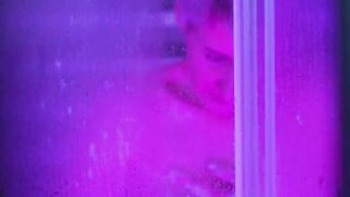 Spying on my neighbor inside the shower! Look at her