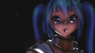 【MMD】Tda Miku Knight - Lamb【R-18】