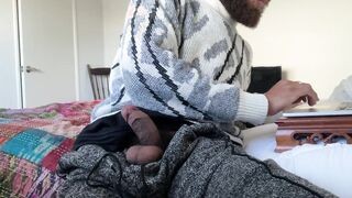 Jerking thick cock in sweats Mount Men Rock Mercury Masturbation