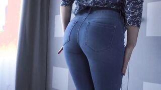 Tight Blue Jeans Ass Worship Tease 4K