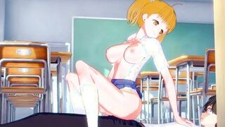 Yosshii and Senpai have sex in a school classroom. - Don't Sex Sex Toy with Me, Miss Nagatoro Anime