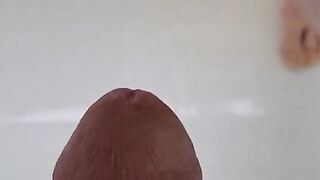 Peeing Girlfreinds Cunt wants my Pee Cock on her Soak bitchy hairy Vagina