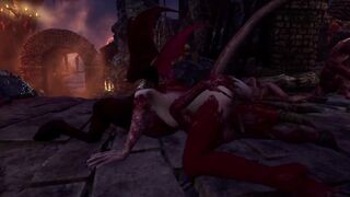 Succubus, sex party in Vydija´s cave (sex scenes rewards compilation after beating the game)