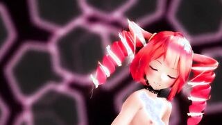 【MMD】Miku & Teto - Kiss Me I love you【R-18】