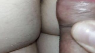 Creampie her wet and tight vagina